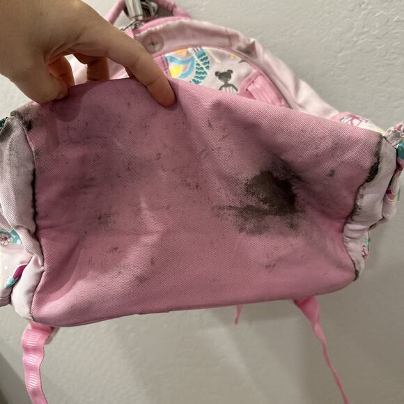 Pottery Barn Kids Pink Mermaids Mackenzie Large Backpack - Picture 7 of 10